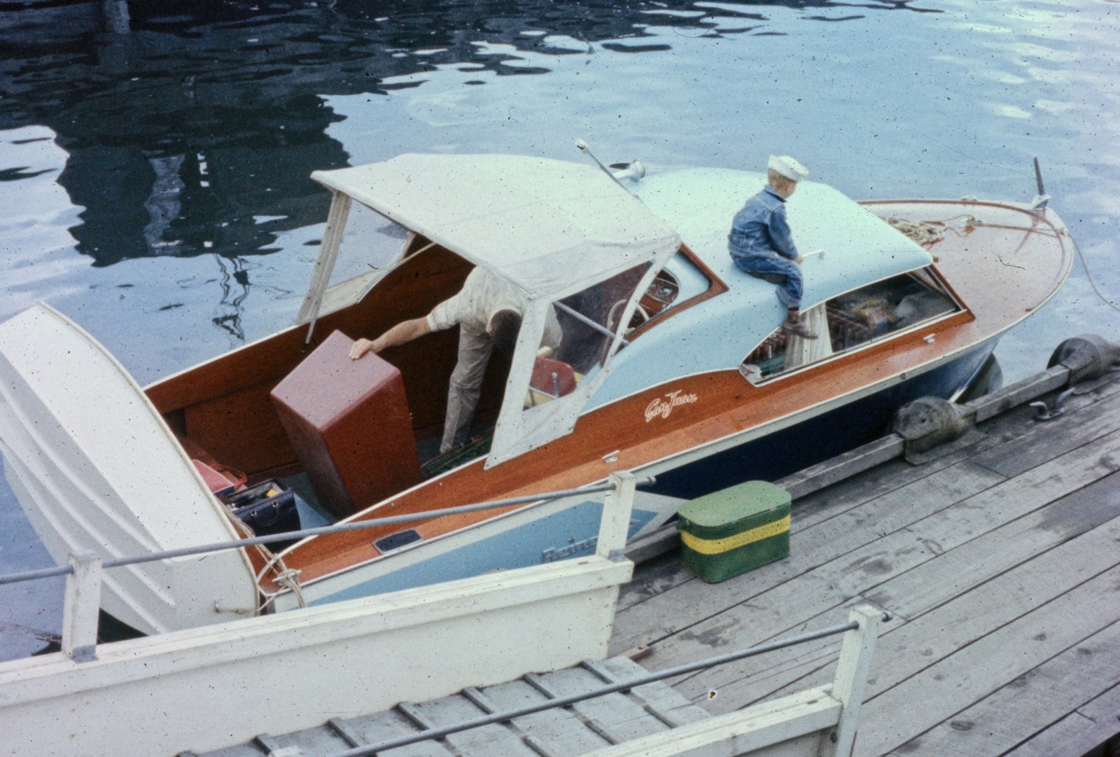 Boarding the Cabin Cruiser