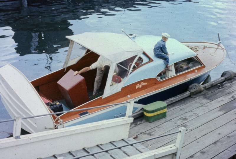 Boarding the Cabin Cruiser