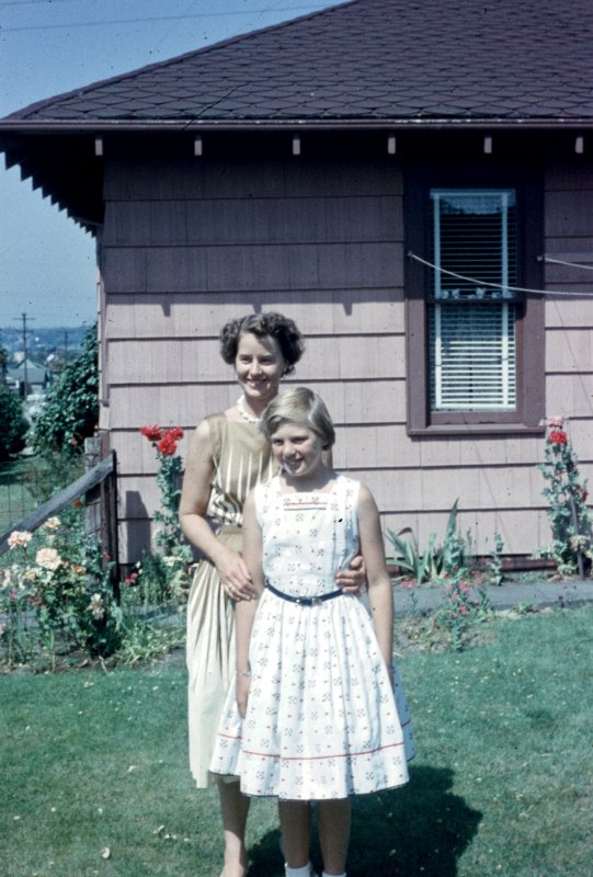 Mother and Daughter in the Yard