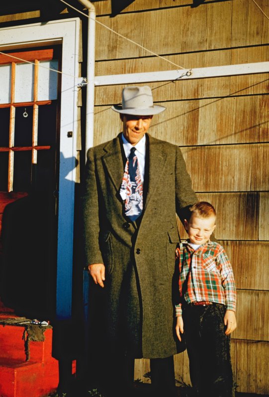On the Porch with Dad