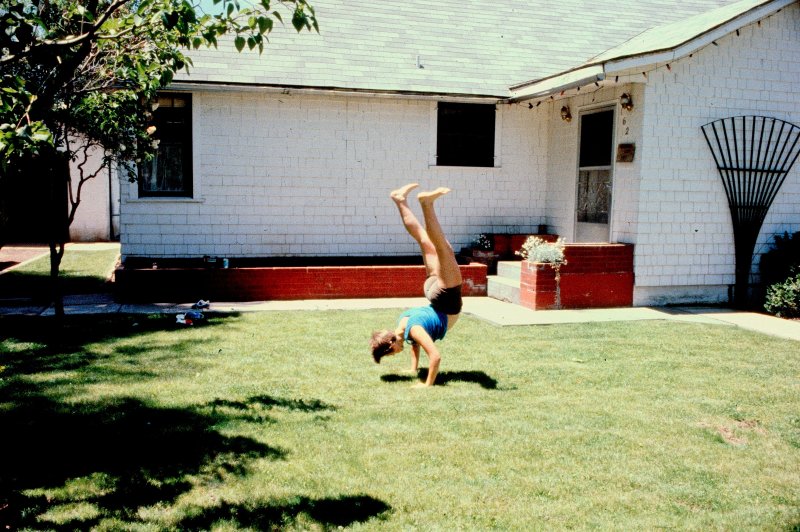 Handstands in the Yard