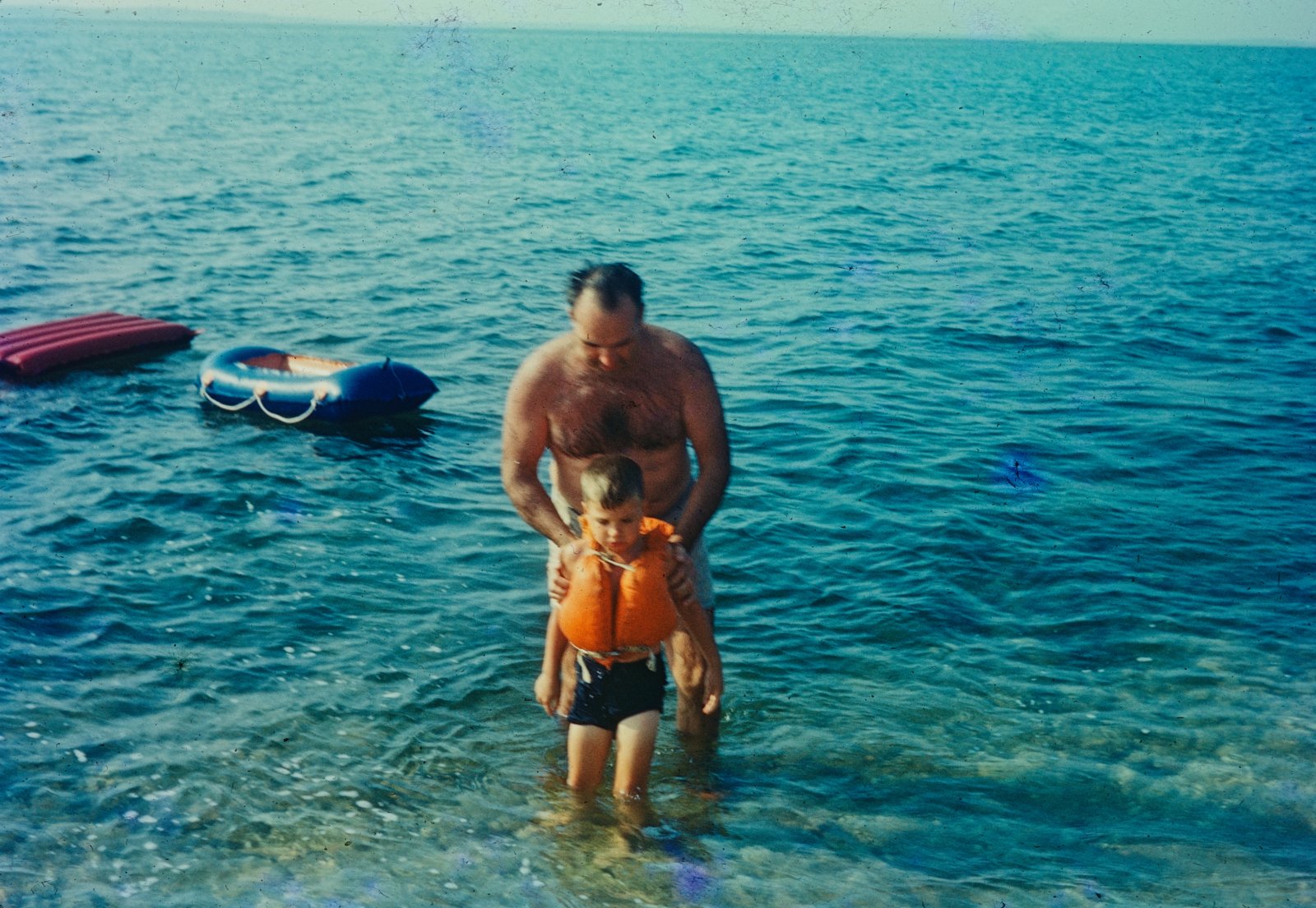 Father & Son at the beach on Southampton, LI