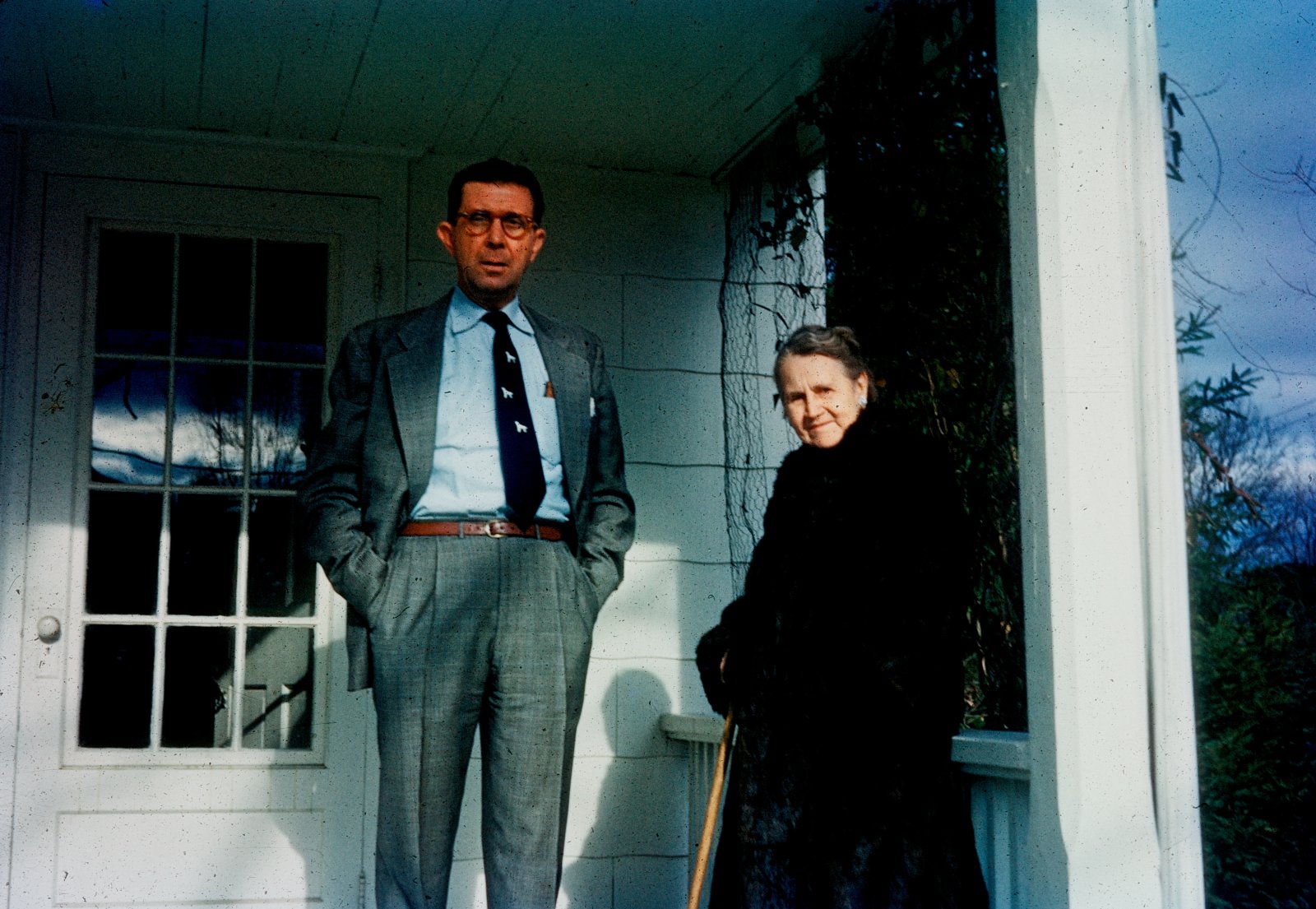 Father and Grandmother on the Porch