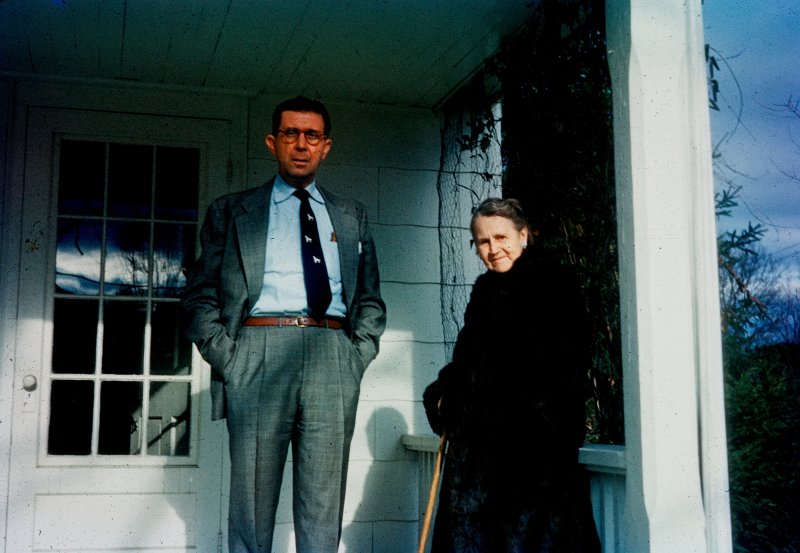 Father and Grandmother on the Porch