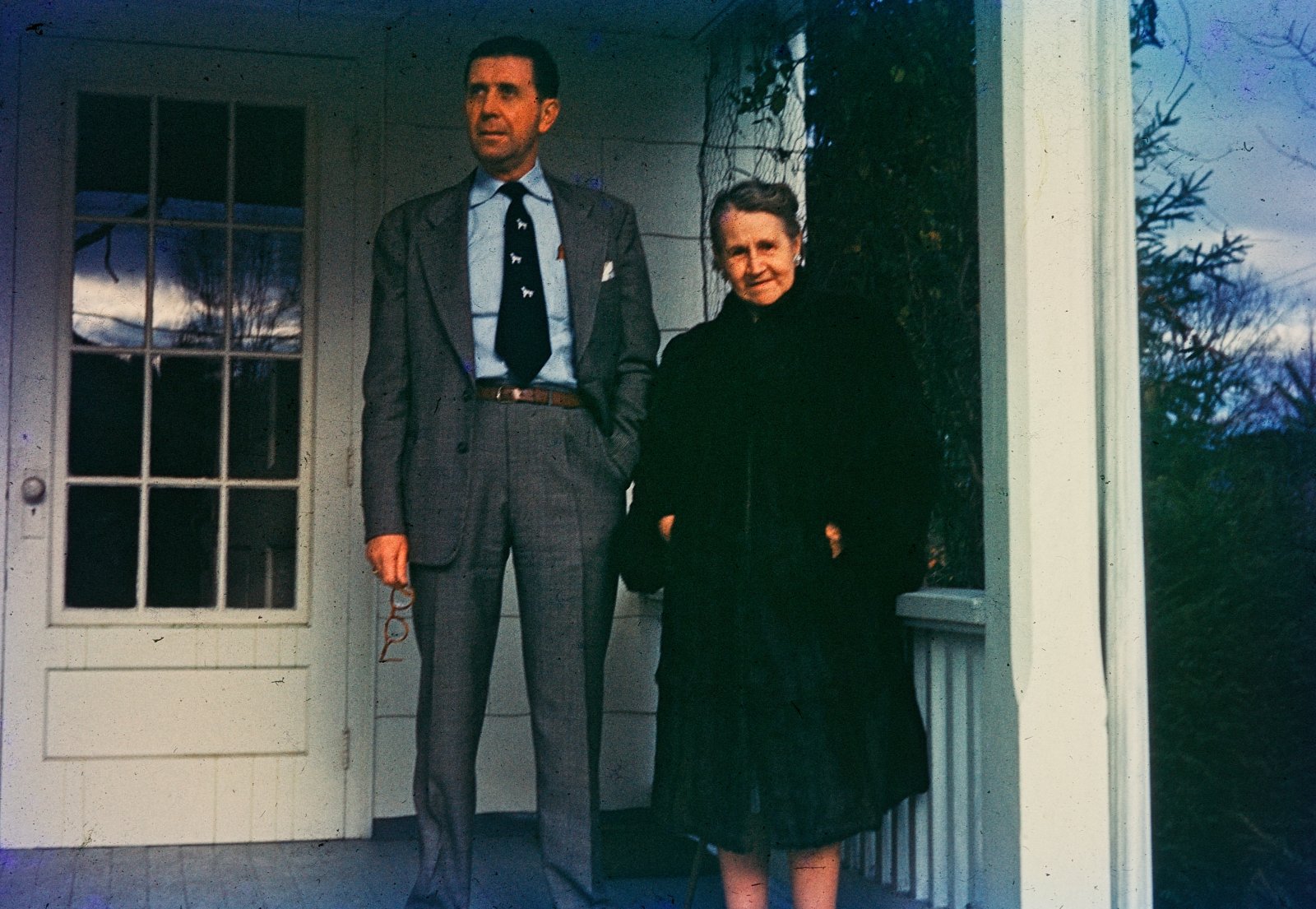 Father and Grandmother on the Porch