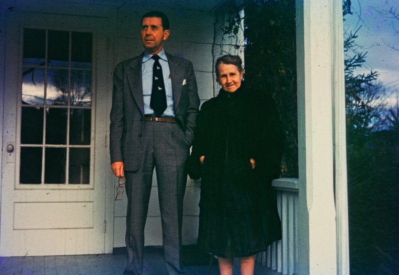 Father and Grandmother on the Porch