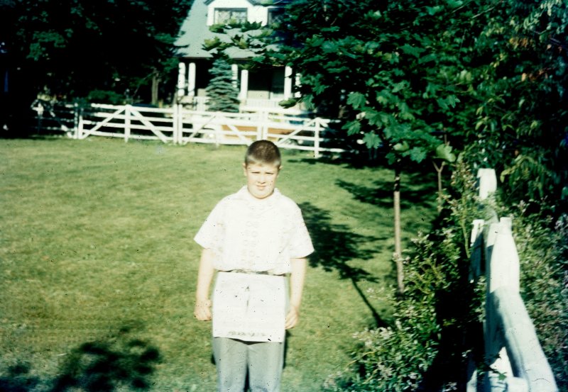 Posing in the Backyard