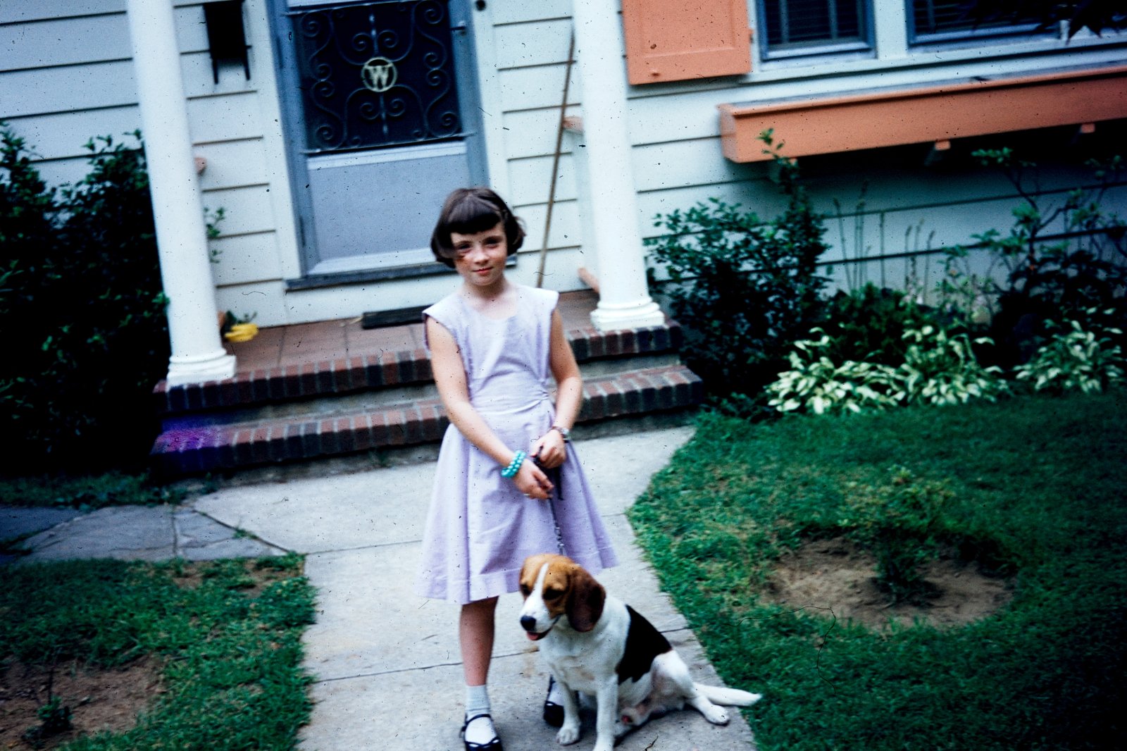 Young Girl with her Dog