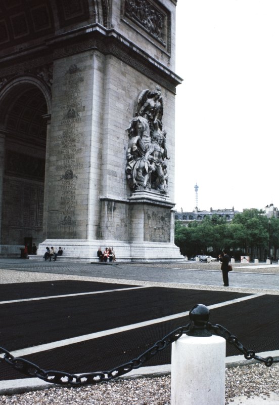 The Arc and the Eiffel Tower