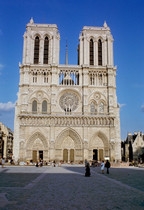 Notre-Dame Against a Blue Sky