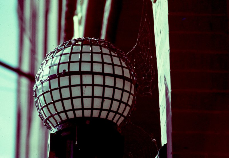 Globe Streetlamp and Cobweb