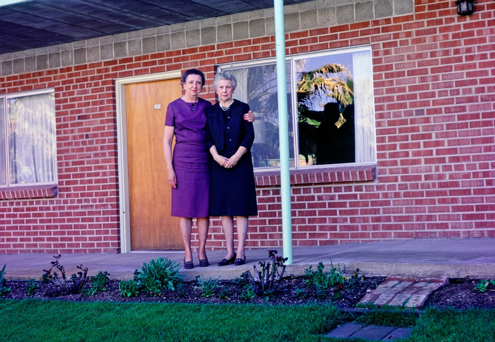 Women Beside a Tucson Motel Pool