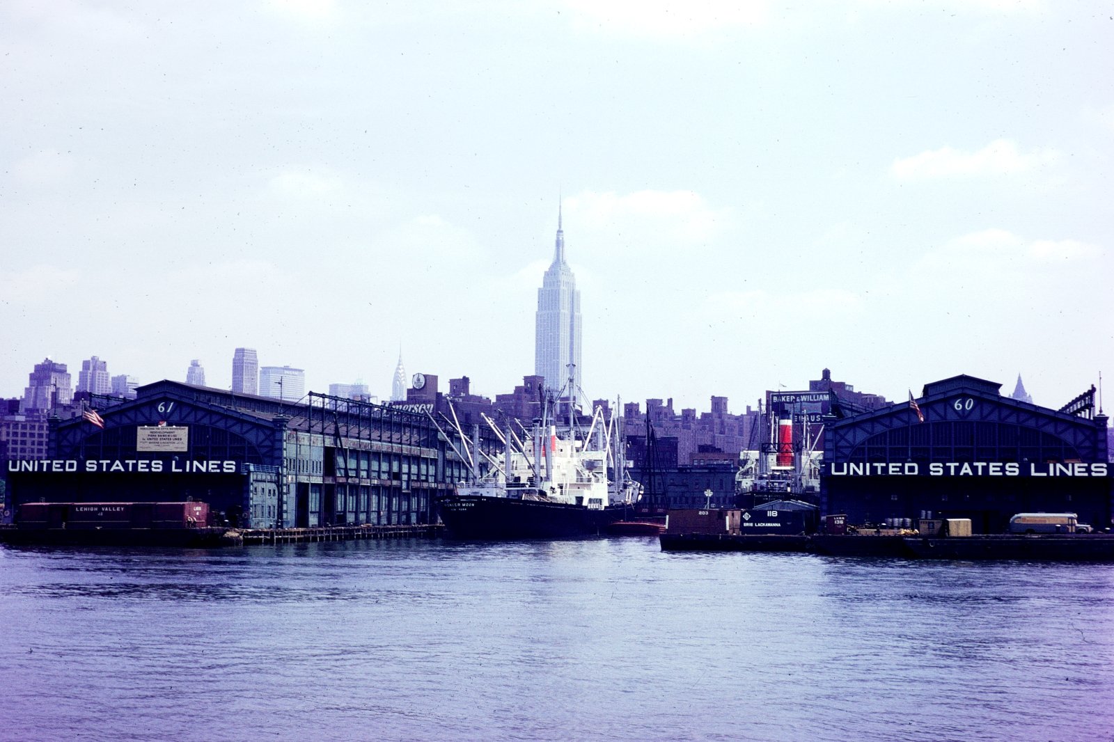 United States Lines Piers 60 and 61, New York Harbor