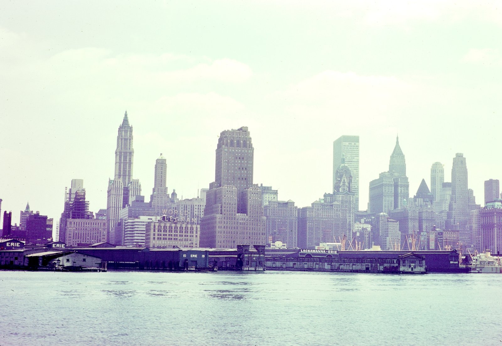 Lower Manhattan and the Erie Railroad Piers