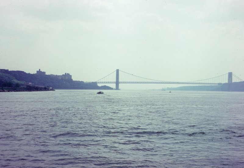 George Washington Bridge from the Hudson River
