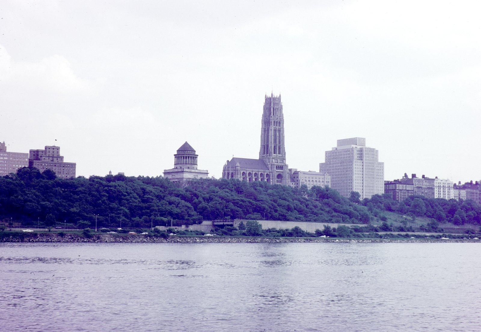 Riverside Church and Grant’s Tomb from the Hudson River