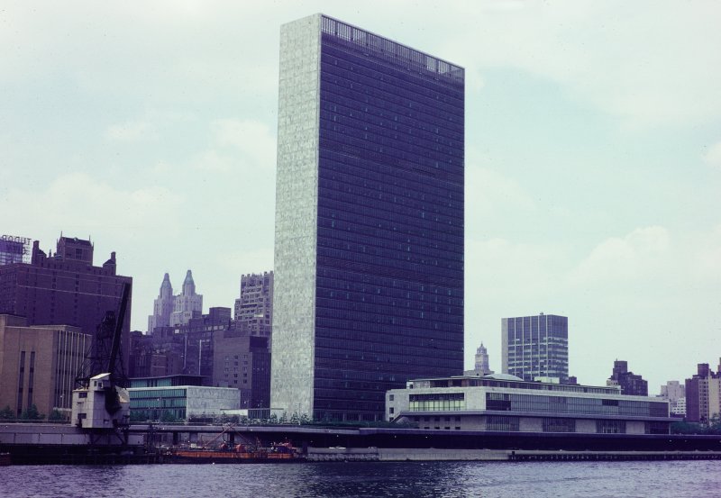 United Nations Headquarters from the East River