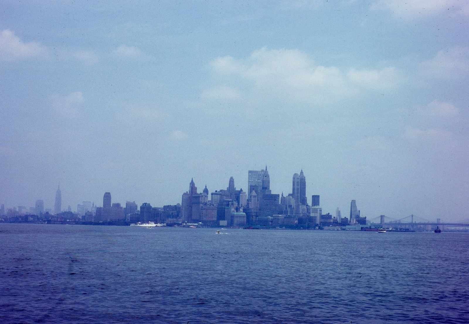 Lower Manhattan Skyline from New York Harbor