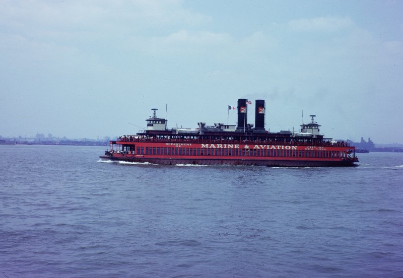 Staten Island Ferry Crossing New York Harbor