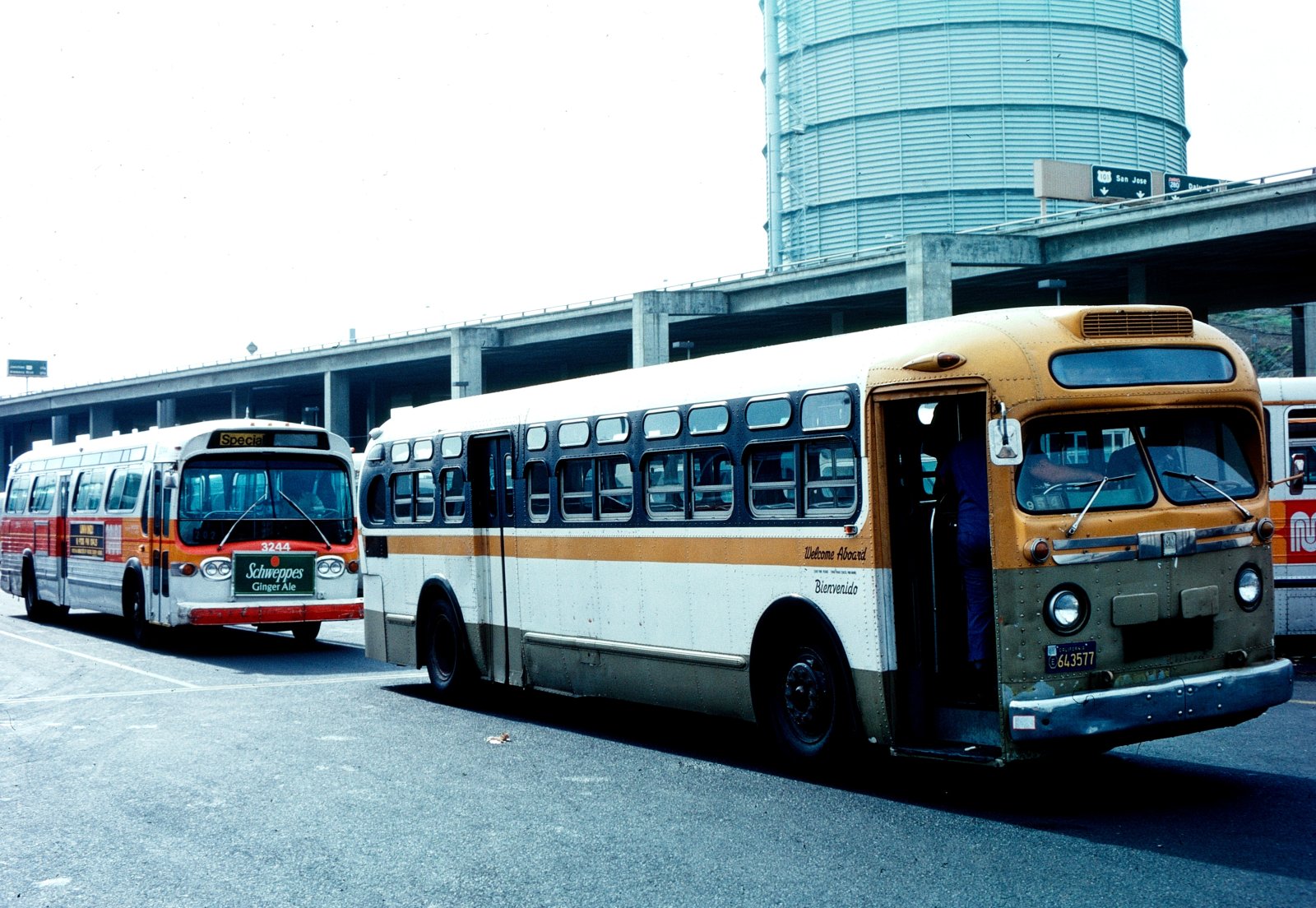 LA Buses at the Muni Yard