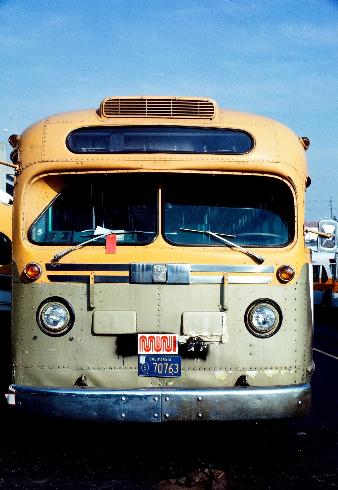Leased Old-Look Bus, Head-On