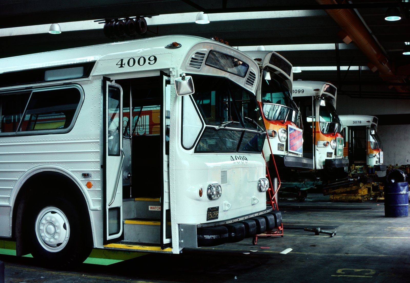 In the Muni Garage