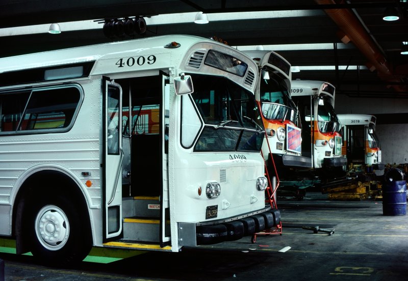 In the Muni Garage