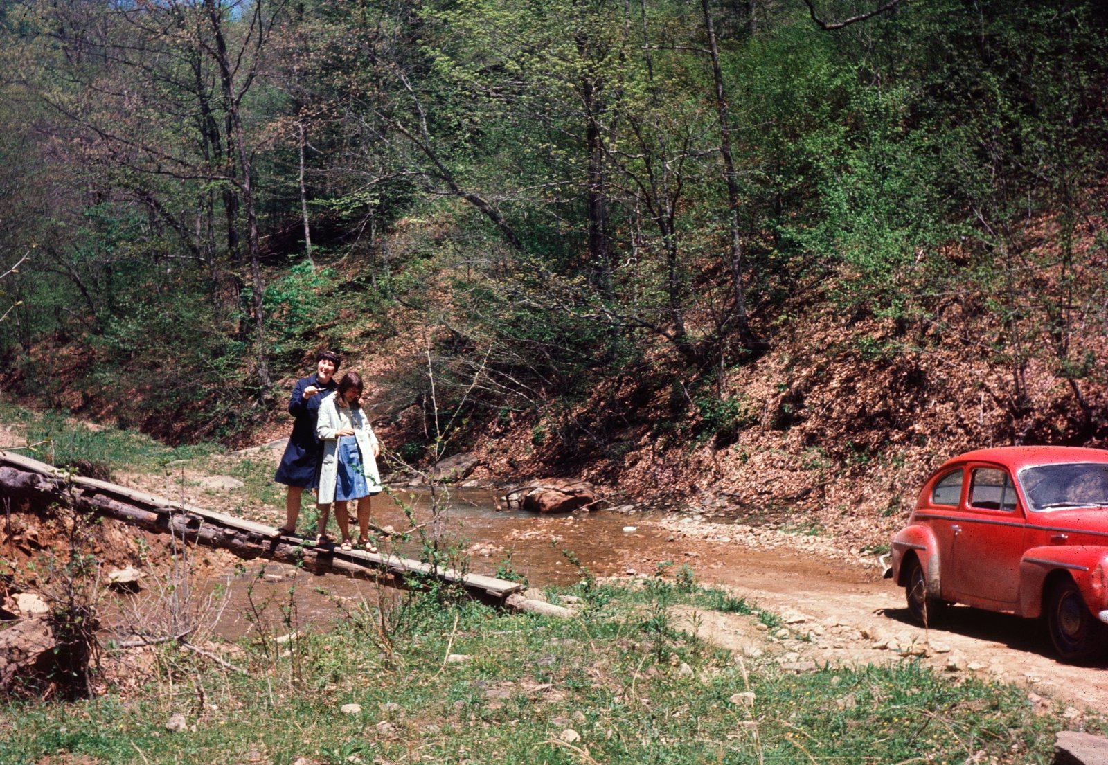 Crossing the Foot-Log, Leslie County