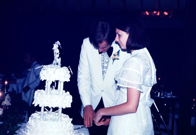 Alethea's Wedding: Cutting the Cake