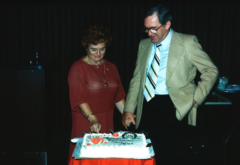 Cutting the Anniversary Cake