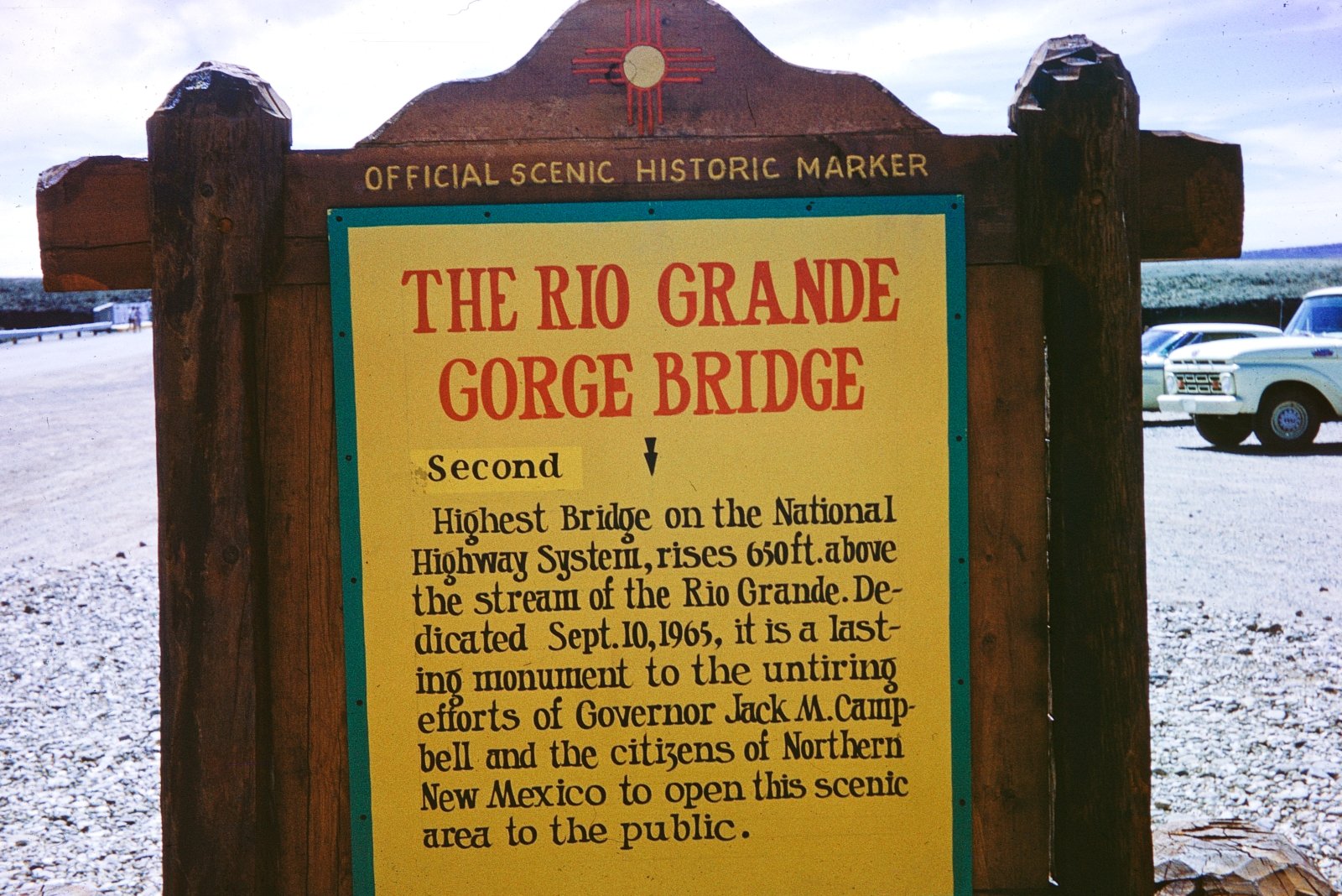 Rio Grande Gorge Bridge Scenic Historic Marker