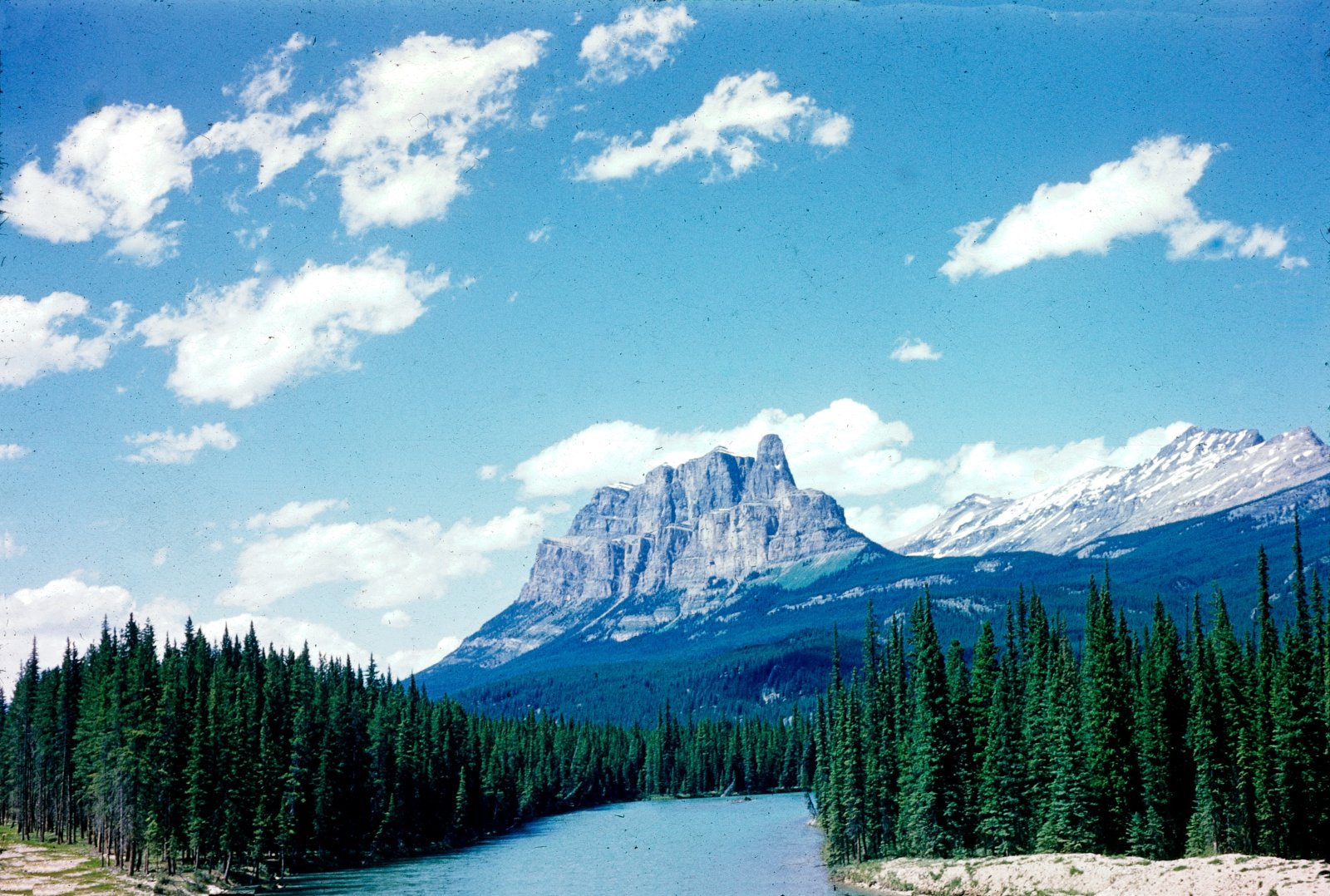 Castle Mountain and the Bow River