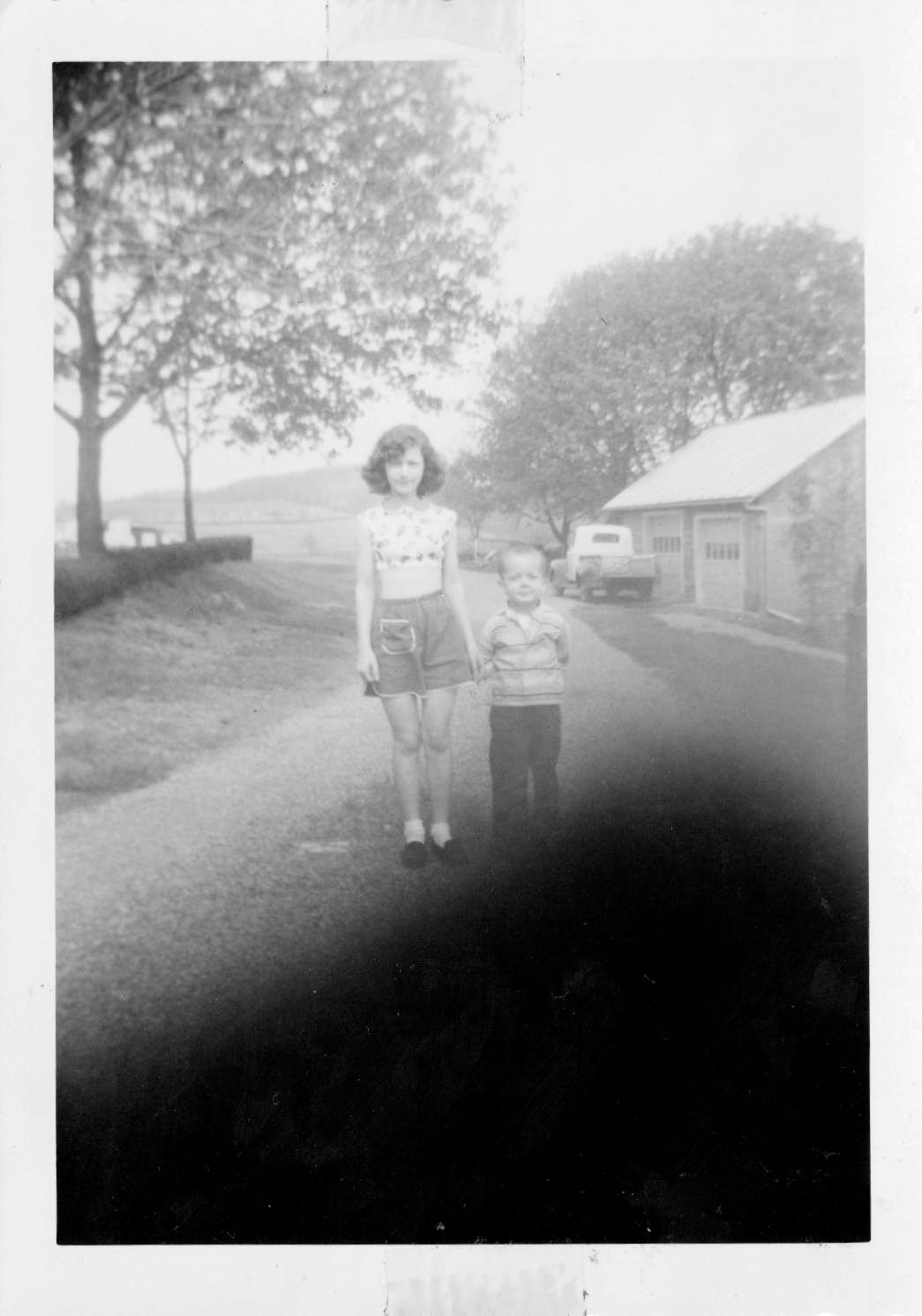 Brother and Sister on the Lane
