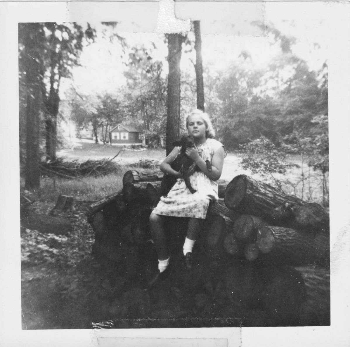 Girl with a Puppy