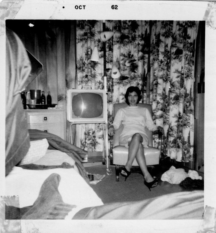 Woman in the Motel Room