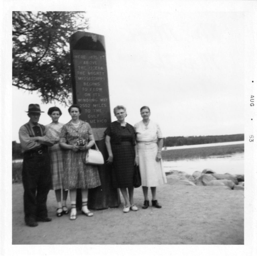 At the Mississippi Headwaters Marker