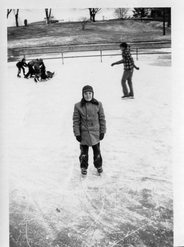 On the Frozen Pond - Winter 1951