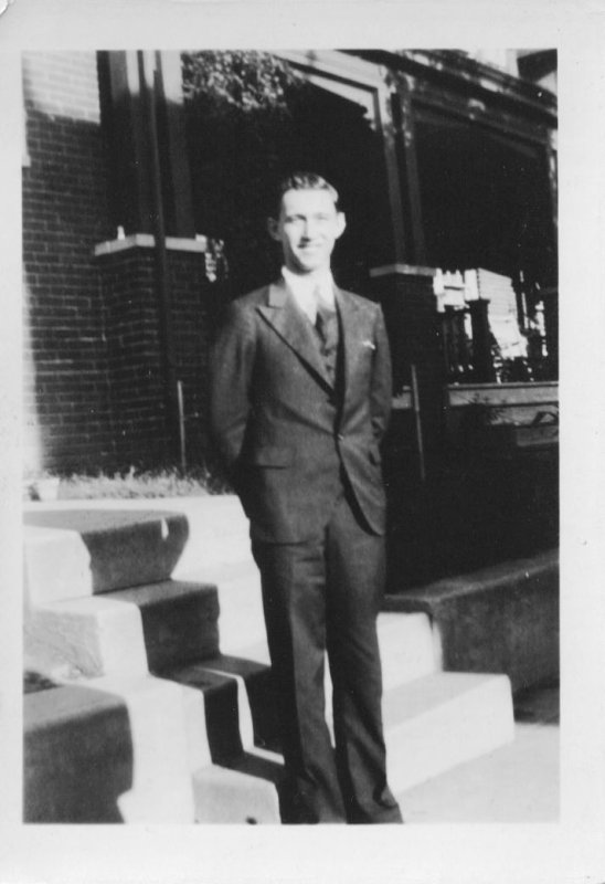 Sunday Suit on the Stoop